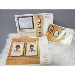 Lot 3 The‎ Creative Circle Designs 3 Total Kits New 779,522,841 cross stitch mod